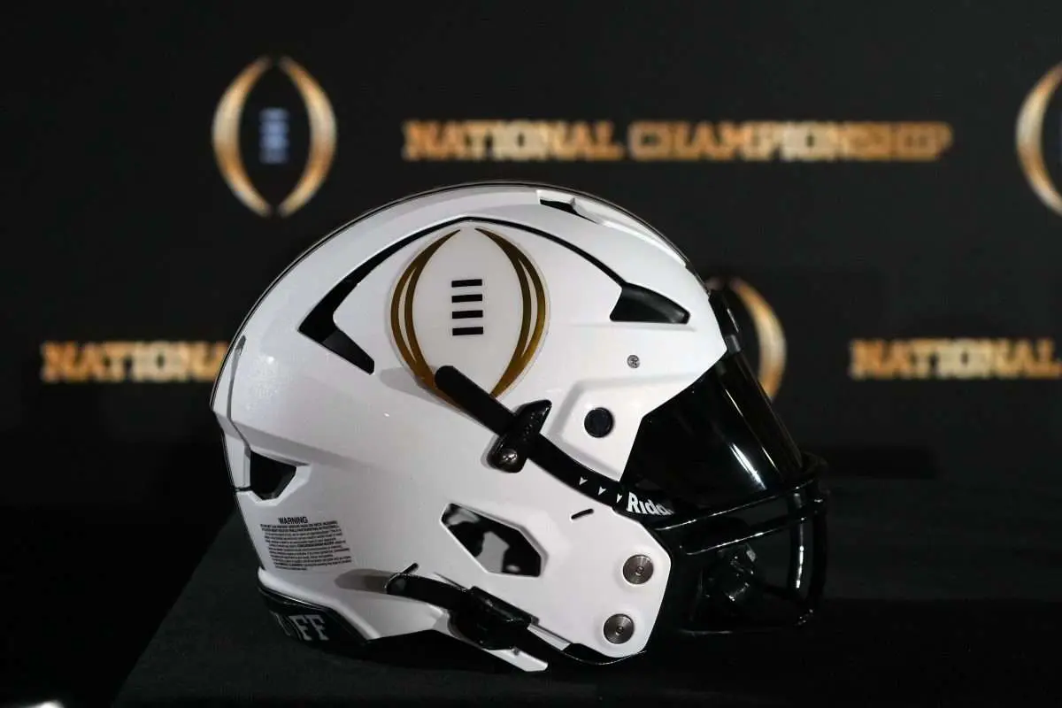 thumbnail image 2 of NCAA College Football Playoff CFP Black Decal – 2 Full Size Helmet Decals, 20mil Vinyl 2 of 5