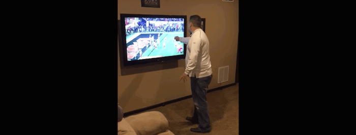 alabama fan punches tv