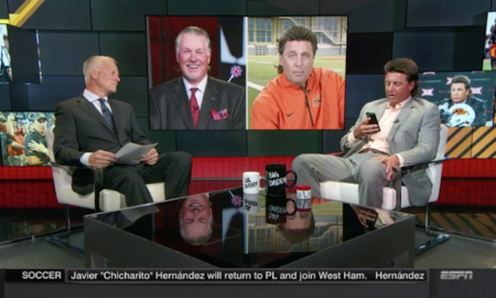 Mike Gundy and Barry Melrose