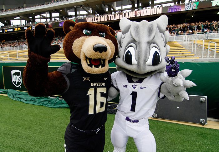 TCU and Baylor mascots