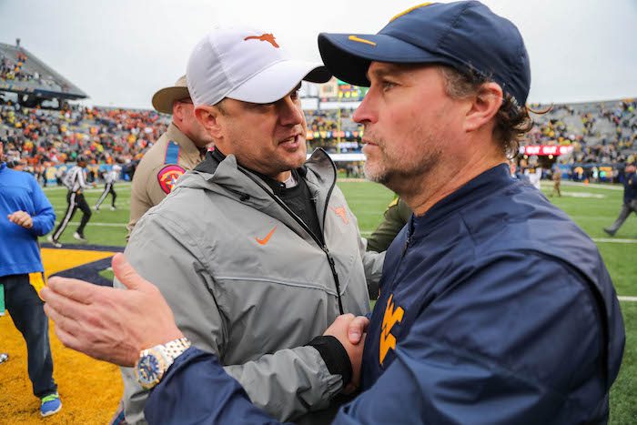 NCAA Football: Texas at West Virginia