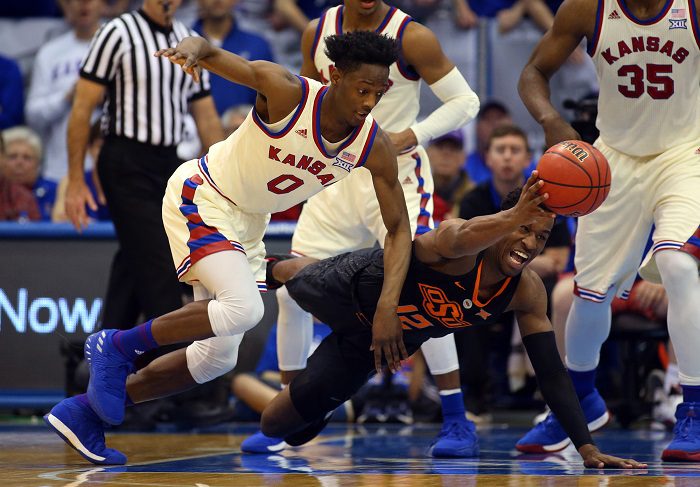 NCAA Basketball: Oklahoma State at Kansas