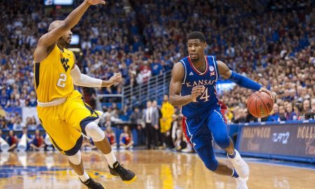 NCAA Basketball: West Virginia at Kansas