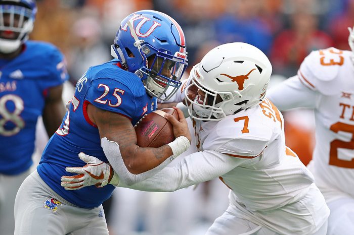 NCAA Football: Texas at Kansas