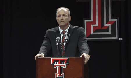 Texas Tech Red Raiders head coach Matt Wells