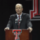 Texas Tech Red Raiders head coach Matt Wells