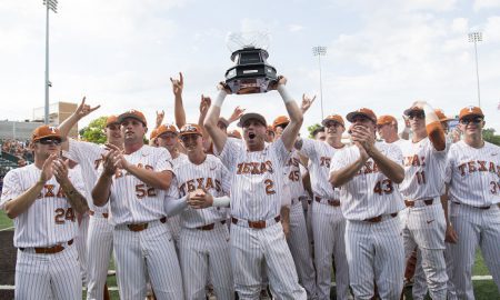 texas longhorns baseball celebration