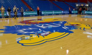 NCAA Basketball: West Virginia at Kansas
