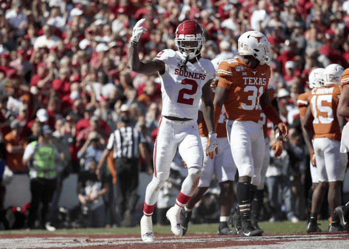 Longhorns work on tackling after Oklahoma's CeeDee Lamb played