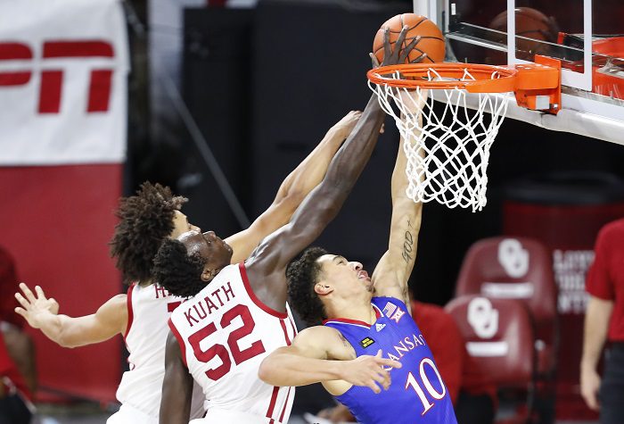 NCAA Basketball: Kansas at Oklahoma