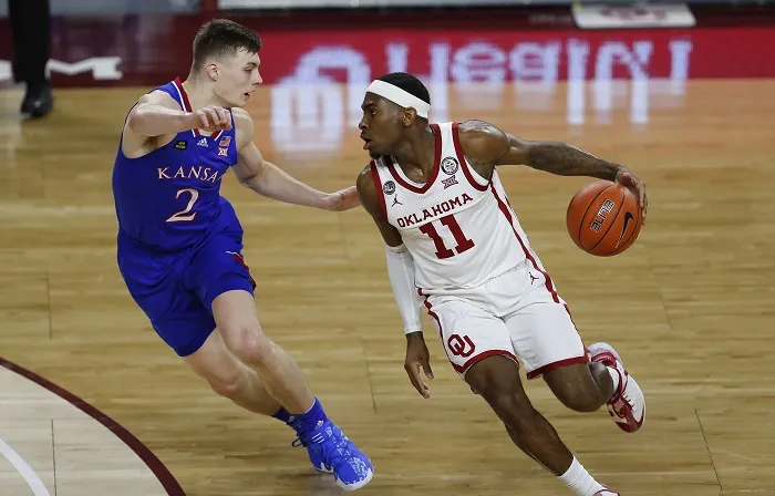 NCAA Basketball: Kansas at Oklahoma