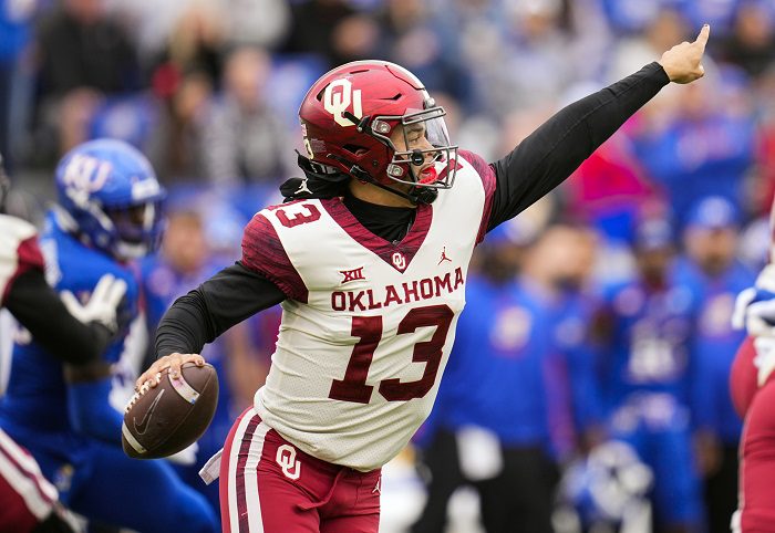 NCAA Football: Oklahoma at Kansas