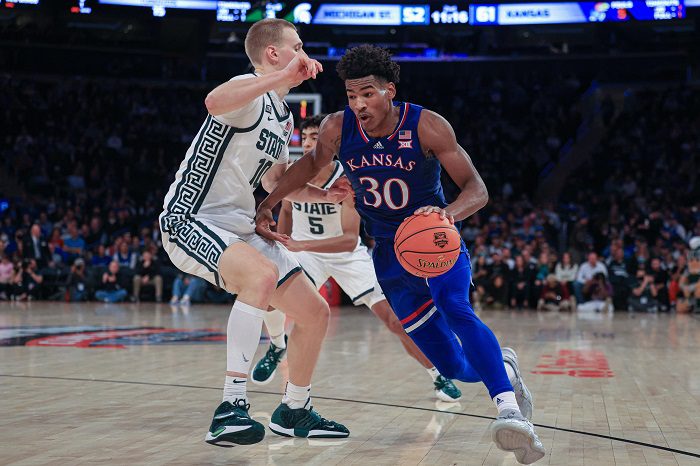 NCAA Basketball: Kansas at Michigan State