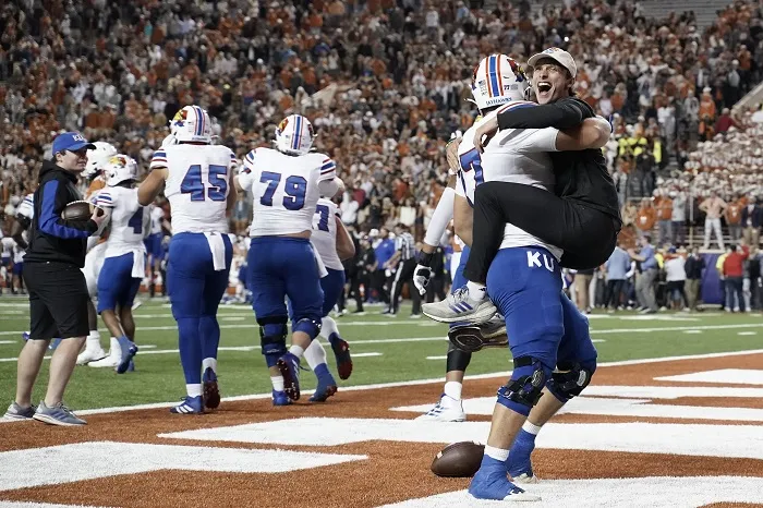 NCAA Football: Kansas in Texas