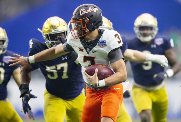 NCAA Football: Fiesta Bowl-Oklahoma State at Notre Dame