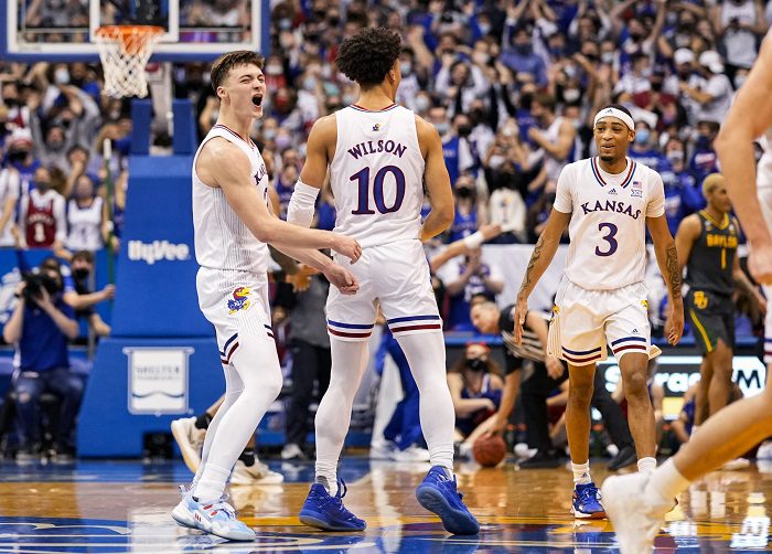 NCAA Basketball: Baylor at Kansas