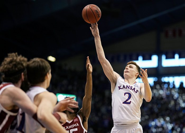 NCAA Basketball: Oklahoma at Kansas