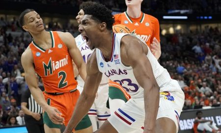 NCAA Basketball: NCAA Tournament Midwest Regional - Miami vs Kansas