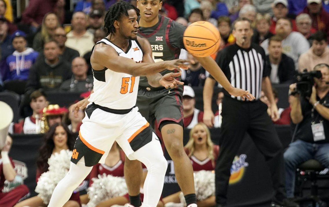 Oklahoma State guard John-Michael Wright.