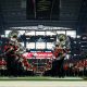 The Cincinnati Bearcats dance team stands for the national anthem ahead of the College Football Playoff semifinal game between the Cincinnati Bearcats and the Alabama Crimson Tide at the 86th Cotton Bowl Classic, Friday, Dec. 31, 2021, at AT&T Stadium in Arlington, Texas.