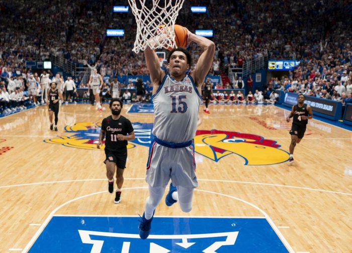 NCAA Basketball: Houston at Kansas