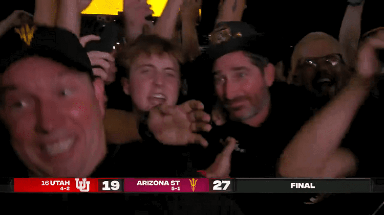 kenny dillingham celebration vs. Utah