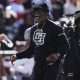 Nov 16, 2024; Boulder, Colorado, USA; Colorado Buffaloes head coach Deion Sanders reacts in the first quarter against the Utah Utes at Folsom Field. Mandatory Credit: Ron Chenoy-Imagn Images
