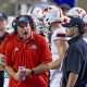 Jacksonville State Head Coach Rich Rodriguez reacts to a play during college football action at AmFirst Stadium in Jacksonville, Alabama October 9, 2024. (Dave Hyatt / Special to the Gadsden Times)