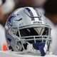 Sep 24, 2023; Glendale, Arizona, USA; Detail view of a Dallas Cowboys helmet in the second half against the Arizona Cardinals at State Farm Stadium. Mandatory Credit: Matt Kartozian-USA TODAY Sports