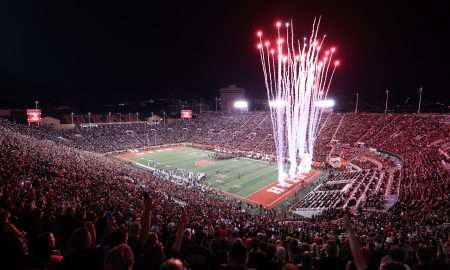 Sep 28, 2024; Salt Lake City, Utah, USA; A general view of Rice-Eccles Stadium at the start of the fourth quarter between the Utah Utes and the Arizona Wildcats. Mandatory Credit: Rob Gray-Imagn Images