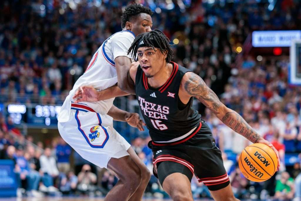 NCAA Basketball: Texas Tech at Kansas
