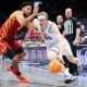 Mar 13, 2025; Kansas City, MO, USA; Brigham Young Cougars forward Richie Saunders (15) drives to the basket around Iowa State Cyclones forward Joshua Jefferson (2) during the first half at T-Mobile Center. Mandatory Credit: William Purnell-Imagn Images