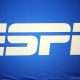 Jan. 4, 2011; New Orleans, LA, USA; ESPN logo prior to the 2011 Sugar Bowl between the Arkansas Razorbacks and the Ohio State Buckeyes at the Louisiana Superdome. Mandatory Credit: Andrew Weber-USA TODAY Sports