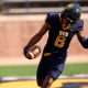 UCO's Terrill Davis (8) celebrates a touchdown in the first half of the college football game between the University of Oklahoma Bronchos and the Emporia State Hornets at Chad Richison Stadium in Edmond, Okla., Saturday, Nov. 16, 2024.
