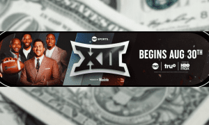 Big 12 Football TNT on Money Backdrop