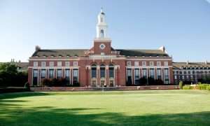 OSU Edmon Low Library on the Oklahoma State University campus in Stillwater.