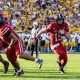Oct 18, 2025; Tempe, Arizona, USA; Texas Tech Red Raiders quarterback Will Hammond (15) against the Arizona State Sun Devils at Mountain America Stadium. Mandatory Credit: Mark J. Rebilas-Imagn Images