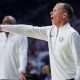 Kansas State Wildcats assistant coach Matthew Driscoll yells out during the game inside Bramlage Coliseum on Jan. 3, 2026.