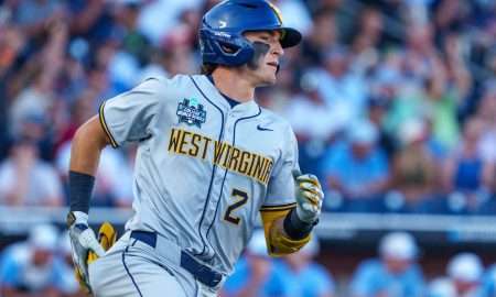 NCAA Baseball: Division I Mens College World Series-North Carolina v West Virginia