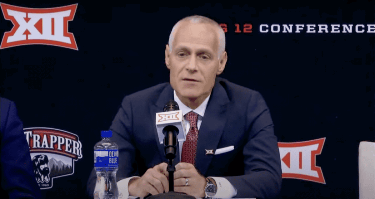 Big 12 Commissioner Brett Yormark speaks during 2022 Big 12 Football Media Days.