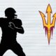 Arizona State Football Logo Generic Quarterback