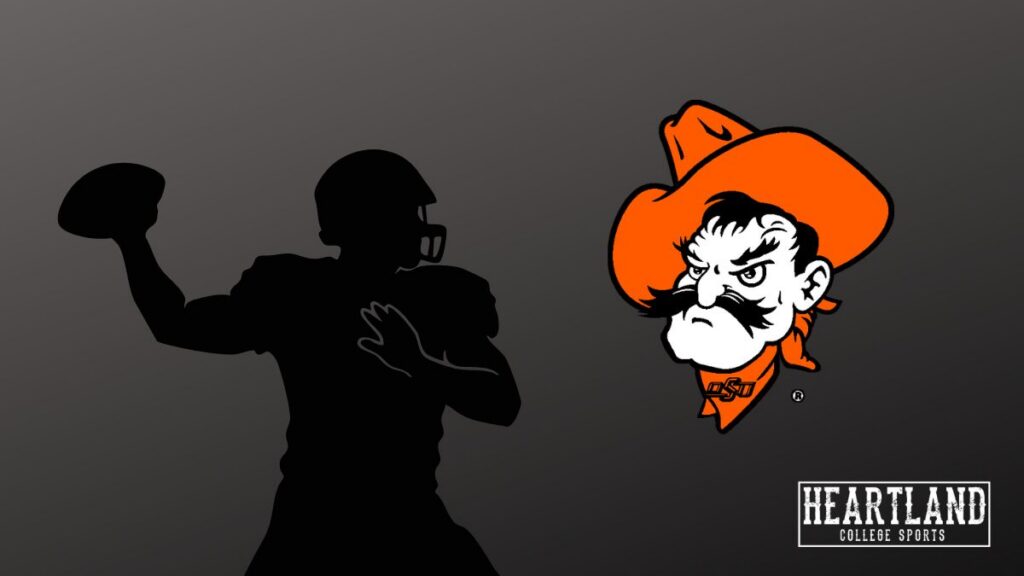Oklahoma State Cowboy Logo and Quarterback Silhouette