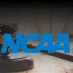 NCAA Logo Over Courtroom Photo