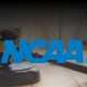 NCAA Logo Over Courtroom Photo