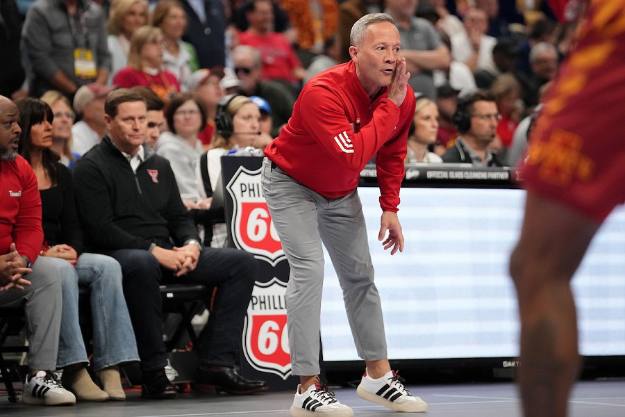 Grant McCasland at the Big 12 Basketball Tournament in 2026