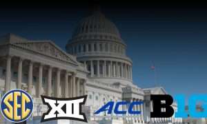 The Power 4 logos with congress in the background