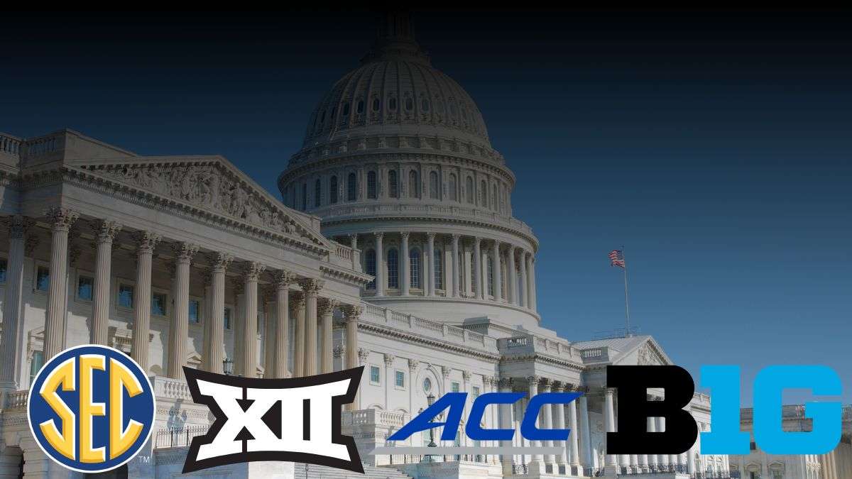 The Power 4 logos with congress in the background