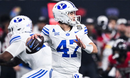 BYU QB Bear Bachmeier in 2025 Big 12 Championship Game