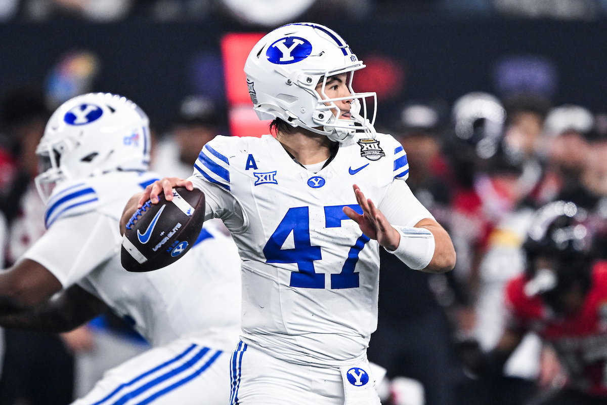 BYU QB Bear Bachmeier in 2025 Big 12 Championship Game