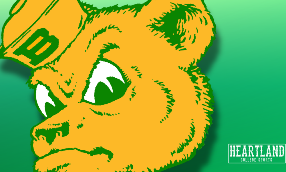 Baylor Bears Logo for Heartland College Sports - Green Background